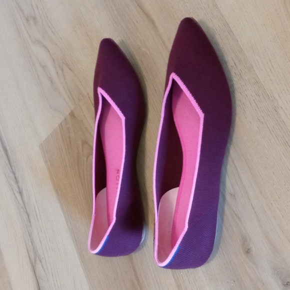 Rothys The Point Merino burgundy size 9.5 - Picture 2 of 7